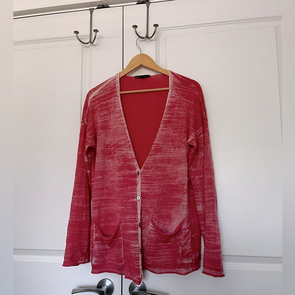 Armani Exchange Red cardigan